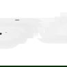 Mexen Oval Slim freestanding wall-mounted bathtub 170 x 80 cm, white, black overflow - 52661708000-70