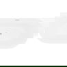 Mexen Oval Slim freestanding back-to-wall bathtub 170 x 80 cm, white, brushed nickel overflow - 52661708000-97