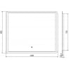 Mexen Zusa illuminated bathroom mirror 120 x 80 cm, LED 6000K, anti-fog - 9808-120-080-611-00