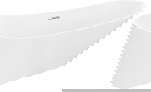 Mexen Dora freestanding bathtub 150 x 75 cm, white, chrome overflow - 52071507500-01