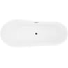 Mexen Dora 150 x 75 cm Freestanding Bath, White, Chrome Overflow - 52071507500-01