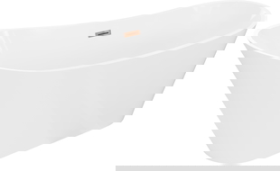 Mexen Dora Freestanding Bathtub 150 x 75 cm, White, Overflow Rose Gold - 52071507500-60