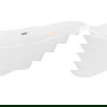 Mexen Dora freestanding bathtub 150 x 75 cm, white, brushed copper overflow - 52071507500-65