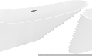 Mexen Dora freestanding bathtub 150 x 75 cm, white, gun metal overflow - 52071507500-95