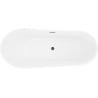 Mexen Dora freestanding bathtub 150 x 75 cm, white, gun metal overflow - 52071507500-95