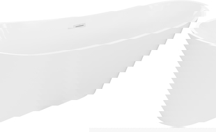 Mexen Dora Free-Standing Bathtub 150 x 75 cm, White, White Overflow - 52071507500-20