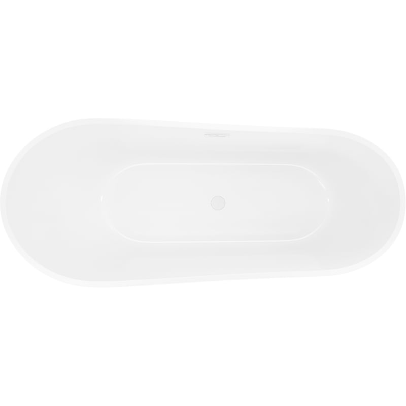 Mexen Dora freestanding bathtub 160 x 75 cm, white, white overflow - 52071607500-20