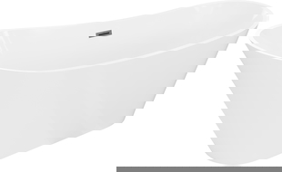 Mexen Dora freestanding bathtub 160 x 75 cm, white, gun metal overflow - 52071607500-95