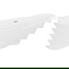 Mexen Dora freestanding bathtub 170 x 75 cm, white, chrome overflow - 52071707500-01