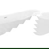 Mexen Lotos freestanding bathtub 140 x 75 cm, white, chrome overflow - 52051407700-01