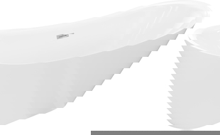 Mexen Lotos freestanding bathtub 140 x 75 cm, white, chrome overflow - 52051407700-01