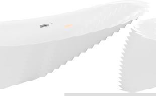 Mexen Lotos Freestanding Bath 140 x 75 cm, White, Overflow Rose Gold - 52051407700-60