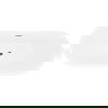 Mexen Lotos freestanding bathtub 140 x 75 cm, white, overflow gun metal - 52051407700-95