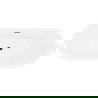 Mexen Lotos freestanding bathtub 140 x 75 cm, white, black overflow - 52051407700-70