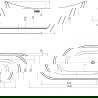 Mexen Lotos freestanding bathtub 140 x 75 cm, white, brushed gun gray overflow - 52051407700-66