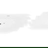 Mexen Lotos freestanding bathtub 140 x 75 cm, white/black, chrome overflow - 52051407775-01