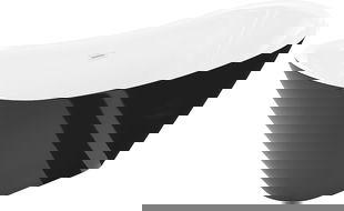 Mexen Lotos freestanding bathtub 140 x 75 cm, white/black, white overflow - 52051407775-20