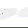 Mexen Lotos freestanding bathtub 150 x 75 cm, white, gun gray brushed overflow - 52051507700-66