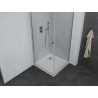 Mexen Pretoria swing shower cabin 70 x 70 cm, transparent, chrome + Flat tray - 852-070-070-01-00-4010