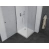 Mexen Pretoria Hinged Shower Enclosure 70 x 70 cm, Transparent, Chrome + Flat Tray - 852-070-070-01-00-4010