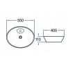 Mexen Aida countertop washbasin 55 x 40 cm, White - 21205500