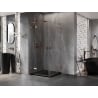 Mexen Lunar L Duo hinged shower cabin 70 x 70 cm, transparent, rose gold - 834L-070L-070P-60-00
