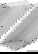 Mexen Lunar L Duo left-hand hinged shower enclosure 85 x 75 cm, transparent, rose gold - 834L-085L-075P-60-00