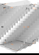 Mexen Lunar L Duo left pivot shower enclosure 90 x 70 cm, transparent, pink gold - 834L-090L-070P-60-00