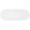 Mexen Lotos freestanding bathtub 160 x 75 cm, white/black, white overflow - 52051607775-20