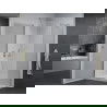 Mexen Pretoria hinged shower cubicle 100 x 70 cm, Transparent, Chrome + shower tray Flat - 852-100-070-01-00-4010