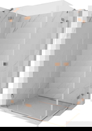 Mexen Lunar Duo left hinged shower cabin 90 x 85 cm, transparent, brushed copper - 834-090L-085P-65-00