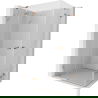 Mexen Lunar Duo shower cabin pivot 100 x 95 cm, transparent, brushed copper - 834-100L-095P-65-00