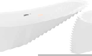 Mexen Lotos freestanding bath 180 x 75 cm, white, overflow rose gold - 52051807700-60