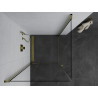 Mexen Pretoria Duo pivot shower cabin 80 x 80 cm, transparent, gold - 852-080-080-50-00-02