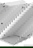 Mexen Lunar Duo hinged shower cabin left 80 x 70 cm, transparent, brushed gun gray - 834-080L-070P-66-00