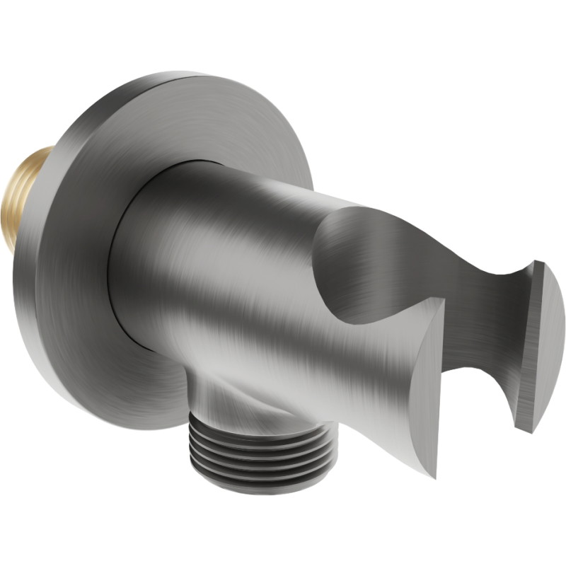 Mexen Kai angle connection, brushed gun gray - 79301-66