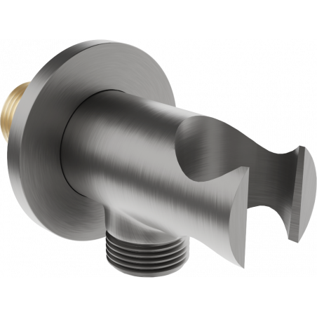 Mexen Kai angle connection, brushed gun gray - 79301-66