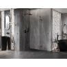 Mexen Lunar Duo shower enclosure, hinged, 85 x 85 cm, transparent, brushed gun gray - 834-085L-085P-66-00