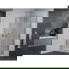 Mexen Pretoria Duo hinged shower cubicle 70 x 70 cm, Transparent, Chrome + shower tray Flat - 852-070-070-01-02-4010