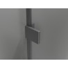 Mexen Lunar Duo shower cabin tilting left 100 x 75 cm, transparent, brushed gun gray - 834-100L-075P-66-00