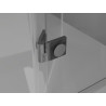 Mexen Lunar Duo shower cabin tilting left 100 x 75 cm, transparent, brushed gun gray - 834-100L-075P-66-00