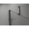 Mexen Lunar Duo shower cabin tilting left 100 x 75 cm, transparent, brushed gun gray - 834-100L-075P-66-00