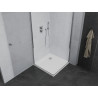 Mexen Pretoria Duo Shower Enclosure Hinged 80 x 80 cm, Transparent, Chrome + Flat Tray - 852-080-080-01-02-4010
