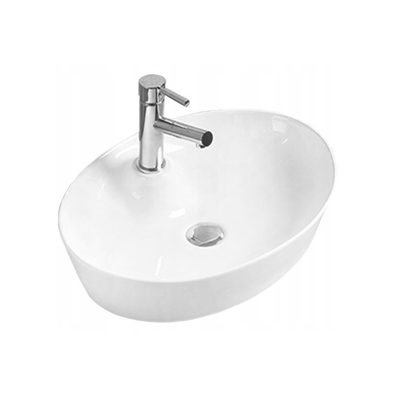 Mexen Aida 55 x 40 cm countertop sink, white - 21205500