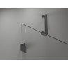 Mexen Lunar Duo Hinged Shower Cabin Left 115 x 105 cm, Transparent, Brushed Gun Gray - 834-115L-105P-66-00