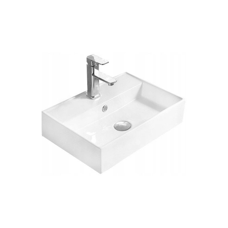 Mexen Blanca countertop washbasin 50 x 35 cm, White - 21105000