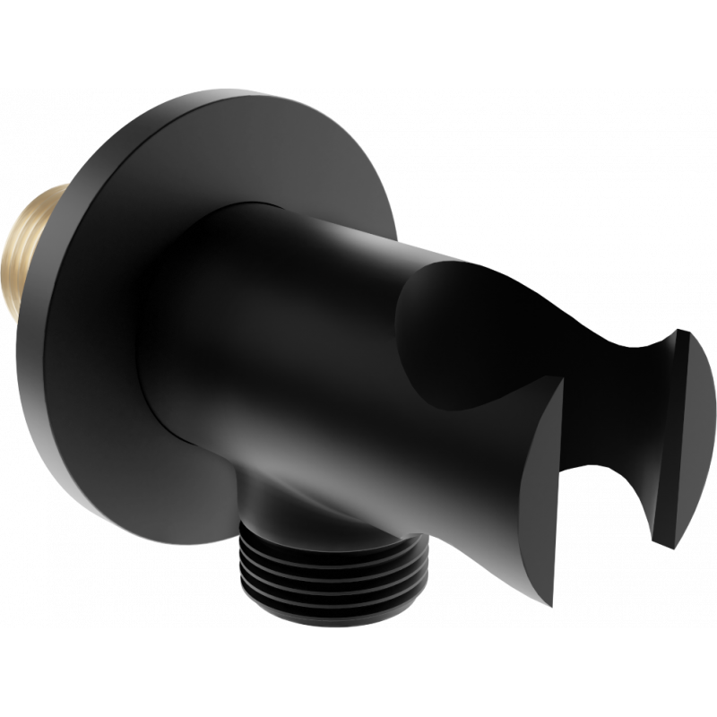 Mexen Kai angular connection, black - 79301-70