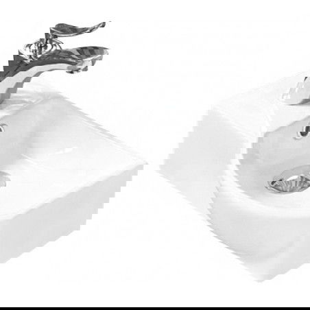 Mexen Hugo countertop washbasin right-hand 40 x 22 cm, White - 21254000R