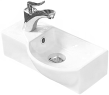 Mexen Hugo countertop washbasin right 40 x 22 cm, white - 21254000R
