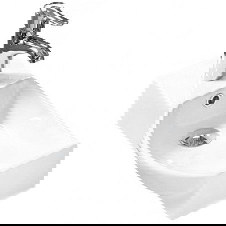 Mexen Hugo countertop washbasin right-hand 45 x 24 cm, White - 21254500R
